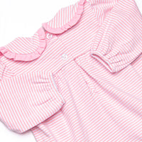 Lydia Long Sleeve Bubble, Pink Stripe