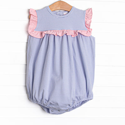 Bonnie Bubble, Light Pink and Periwinkle Stripe