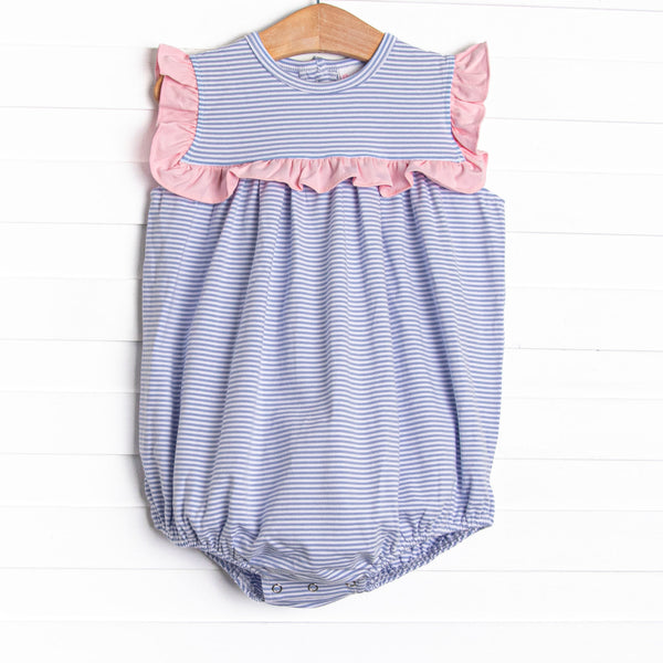 Bonnie Bubble, Light Pink and Periwinkle Stripe