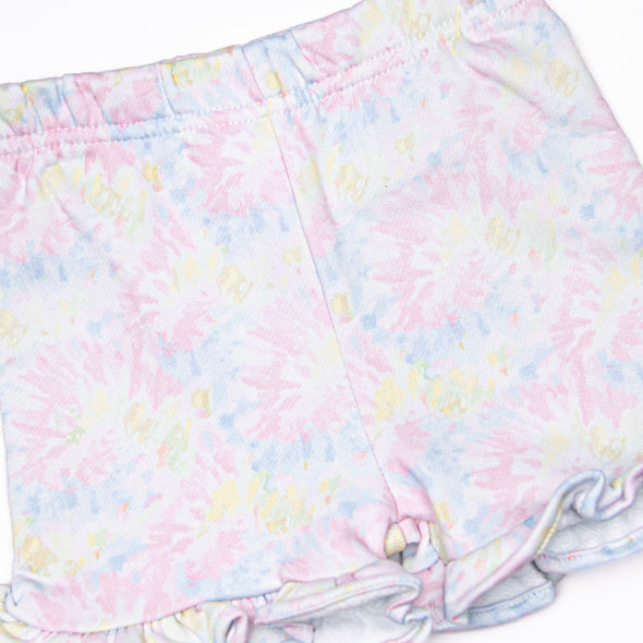 Happy Hippie Sweatshirt Short Set, Pink