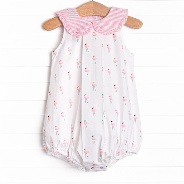 Frills and Flamingos Bubble, Pink