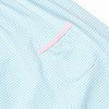 Jane Flutter Sleeve Dress, Aqua Stripe