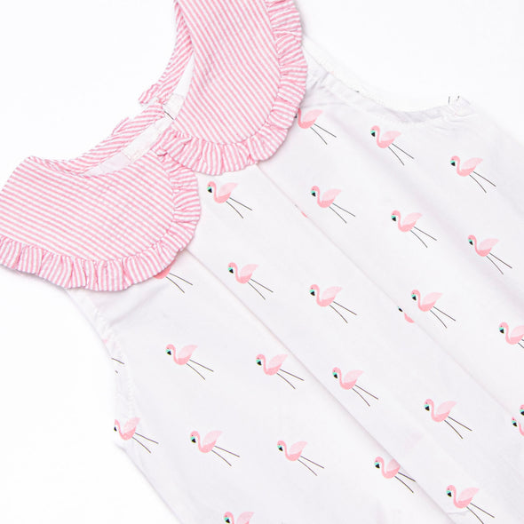 Frills and Flamingos Bubble, Pink