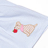 Teacher's Pet Applique Ruffle Short Set, Blue