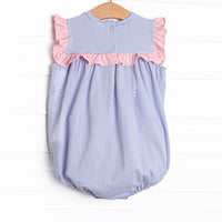 Bonnie Bubble, Light Pink and Periwinkle Stripe
