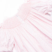 Gobble Garden Smocked Dress, Pink