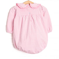 Lydia Long Sleeve Bubble, Pink Stripe