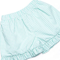 Dinosaur Days Smocked Ruffle Short Set, Mint
