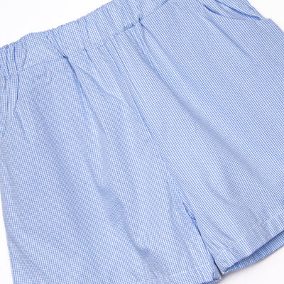 In the Wild Applique Short Set, Blue