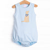 Happy Howls Applique Bubble, Light Blue
