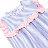 Bonnie Bubble, Light Pink and Periwinkle Stripe
