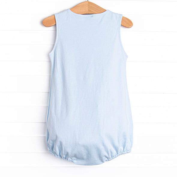 Happy Howls Applique Bubble, Light Blue