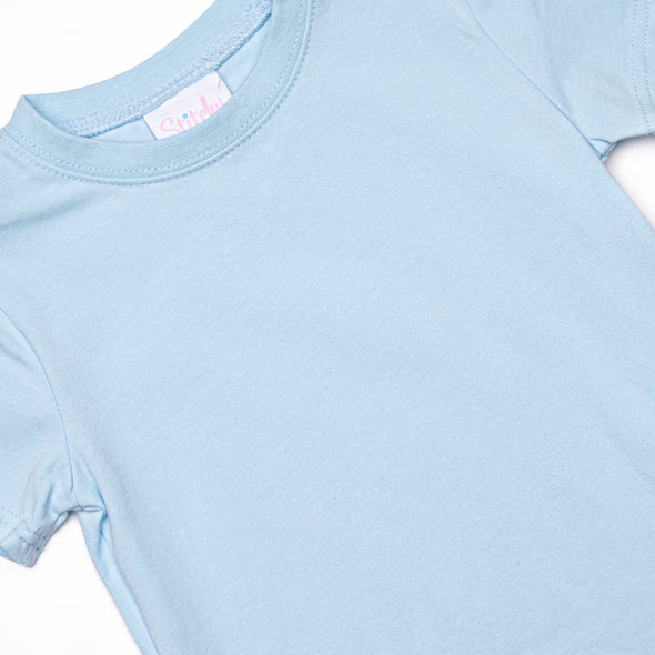 Whale-y Good Friends Short Set, Blue