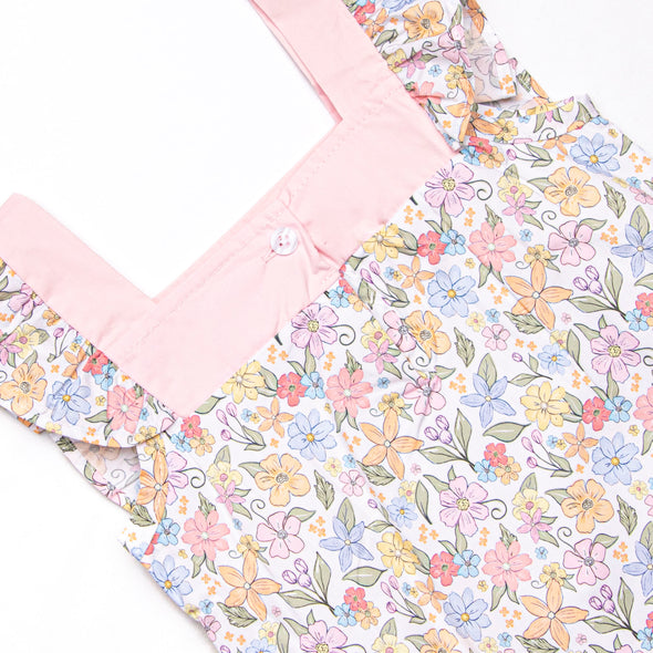 Abundant Blooms Embroidered Bubble, Pink