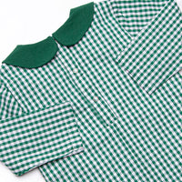 Merry Mallard Applique Romper, Green
