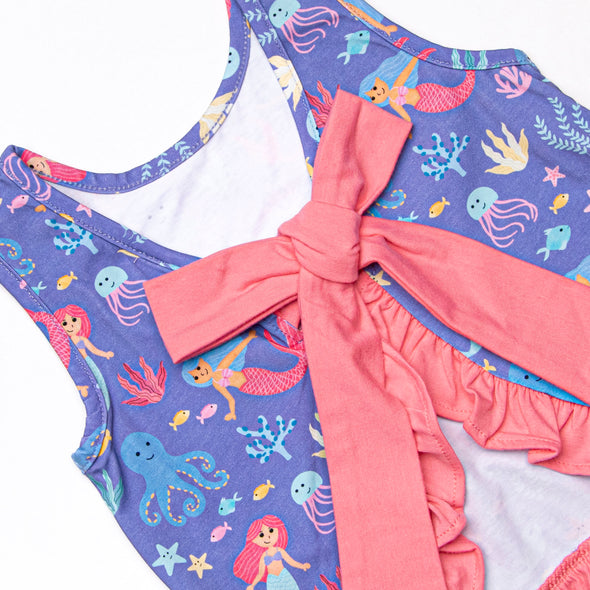 Under the Sea Adventures Ruffle Short Set, Purple