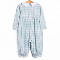 Thanksgiving Favorites Embroidered Romper, Green