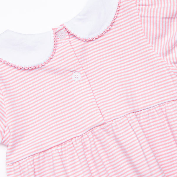 Erin Dress, Pink Stripe