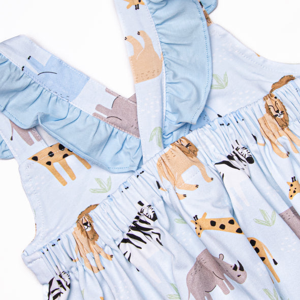 Safari Summer Dress, Blue