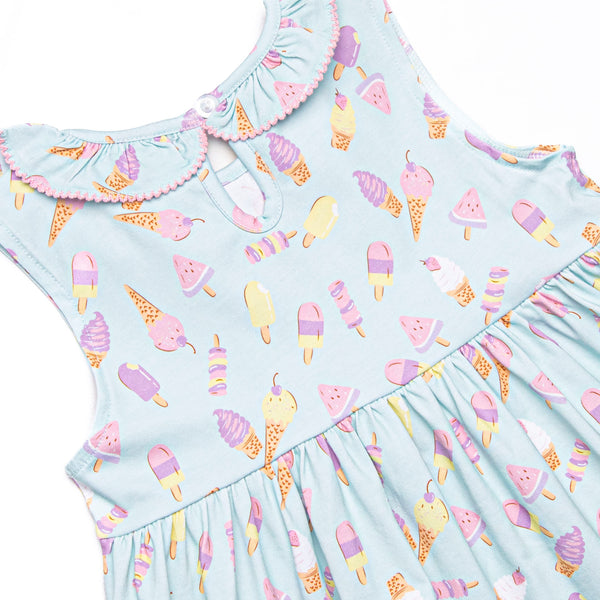 Beat the Heat Treat Sleeveless Dress, Green