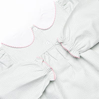 Joyous and Jolly Embroidered Bubble, Green