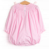 Frosted Up Florals Smocked Bubble, Pink