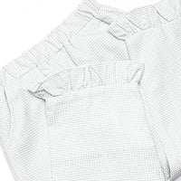 Joyous and Jolly Embroidered Ruffle Pant Set, Green