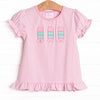 Tangy Treat Applique Top, Pink