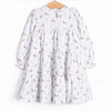 Migrating Mallard Tiered Dress, Green