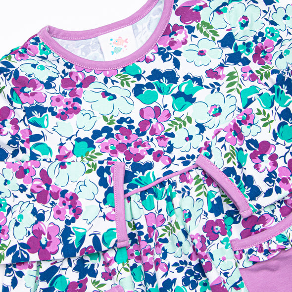 Josie Legging Set, Purple Floral