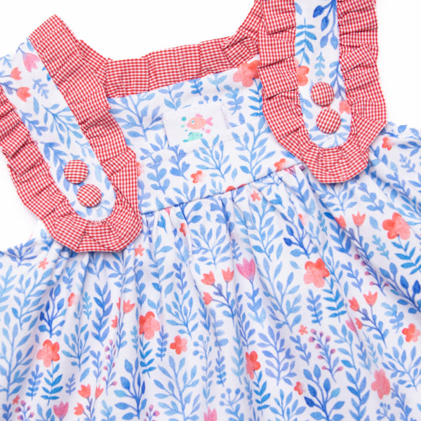 Freedom Fields Ruffle Short Set, Blue
