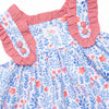 Freedom Fields Ruffle Short Set, Blue