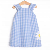 Daisy Days Applique Dress, Blue
