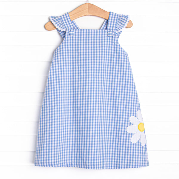 Daisy Days Applique Dress, Blue