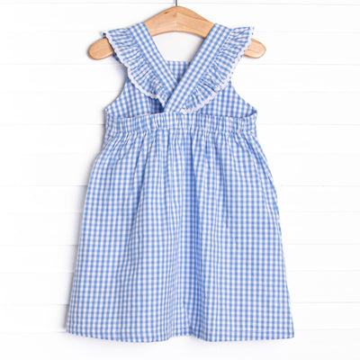Daisy Days Applique Dress, Blue