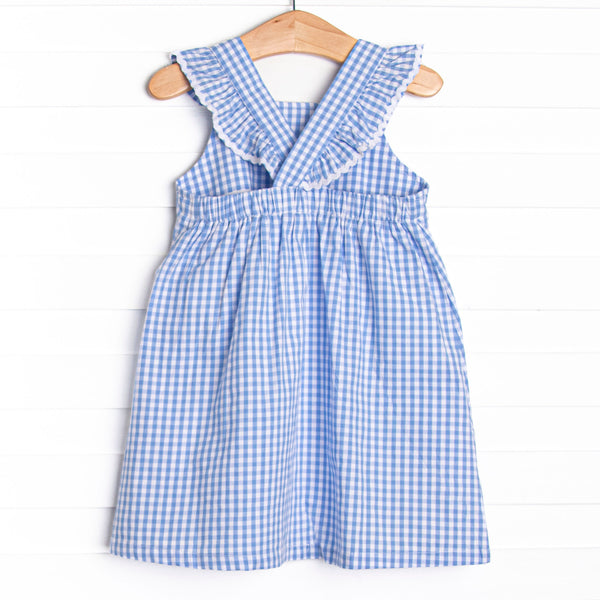 Daisy Days Applique Dress, Blue