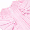 Frosted Up Florals Smocked Bishop Dress, Pink
