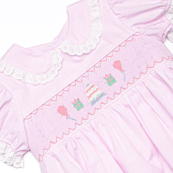 Perfect Day for a Party Smocked Dress, Pink
