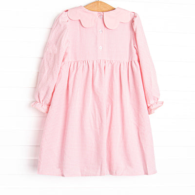Holiday Glow Smocked Dress, Pink