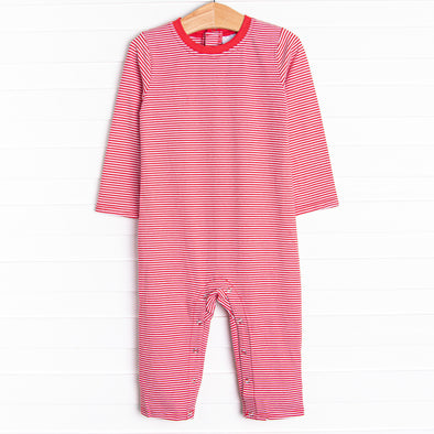 Elijah Romper, Red Stripe