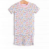 Abundant Blooms Bamboo Pajama Short Set, Pink