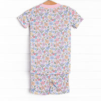 Abundant Blooms Bamboo Pajama Short Set, Pink