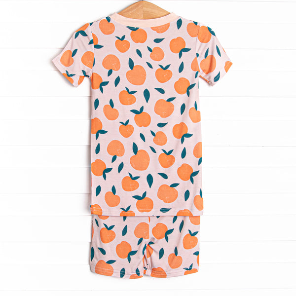 Perfectly Peachy Bamboo Pajama Short Set, Orange