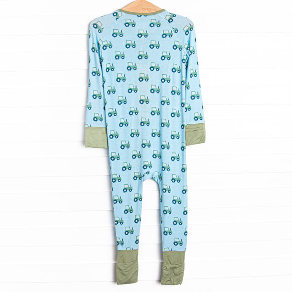 Happy Harvest Bamboo Zippy Pajama, Blue