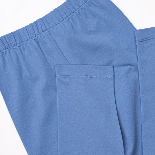 Turkey Thyme Smocked Legging Set, Blue