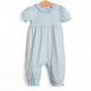 Sophie Pima Long Romper,  Mint