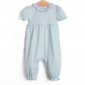 Sophie Pima Long Romper,  Mint