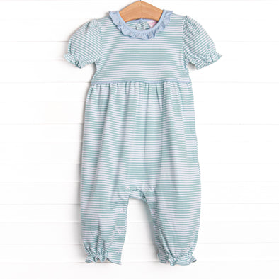 Sophie Pima Long Romper,  Mint