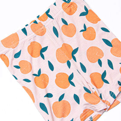 Perfectly Peachy Bamboo Pajama Short Set, Orange