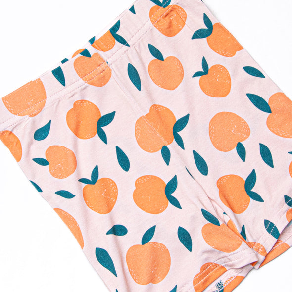 Perfectly Peachy Bamboo Pajama Short Set, Orange